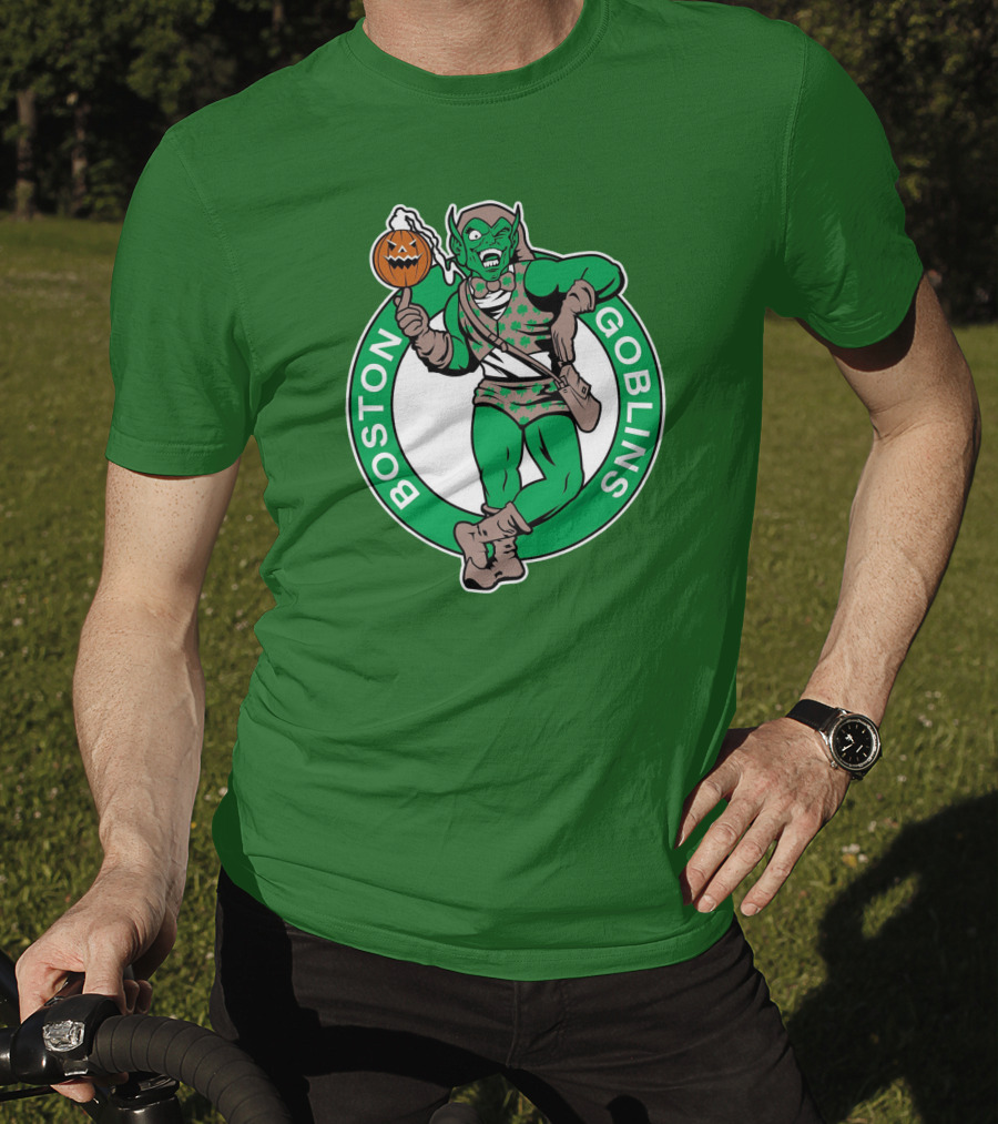 Boston Goblins Halloween Basketball Crossover T-Shirt