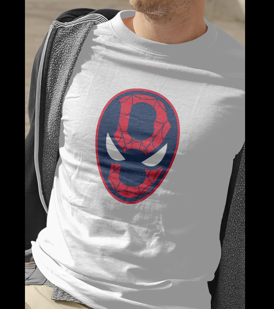 Boston Spider Sox MLB Web Pattern Mask T-Shirt