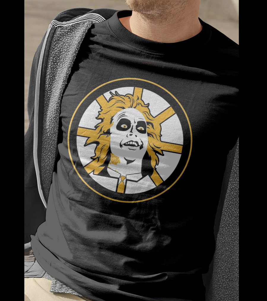 Boston Bruins Beetlejuice Horror NHL T-Shirt