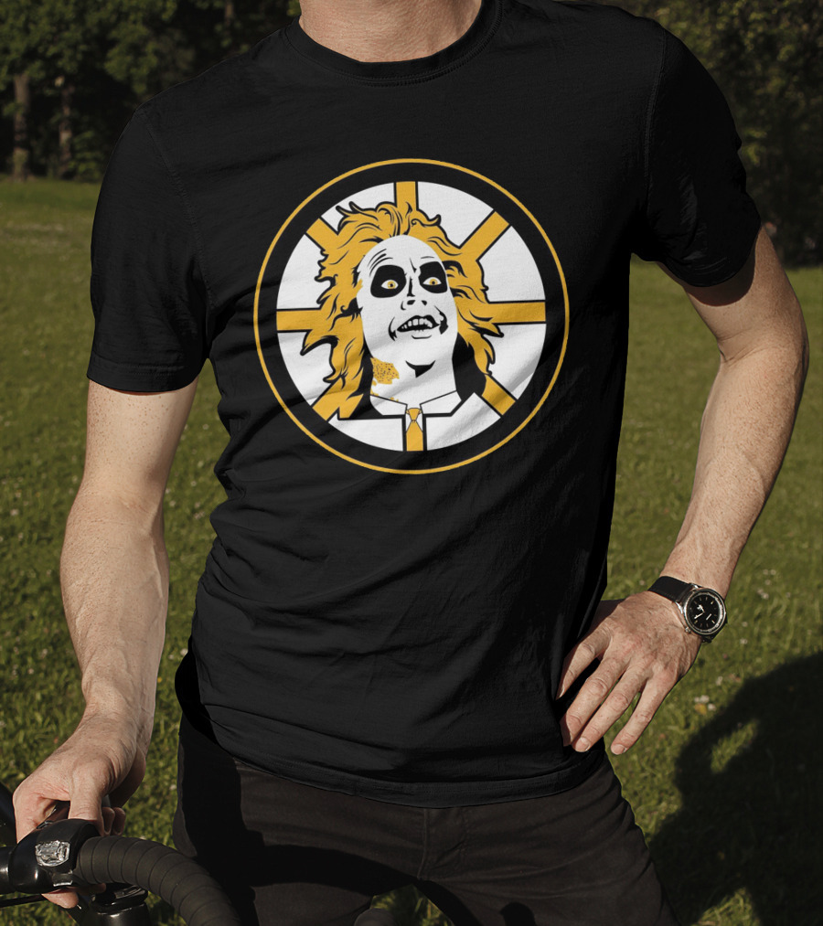 Boston Bruins Beetlejuice Horror NHL T-Shirt