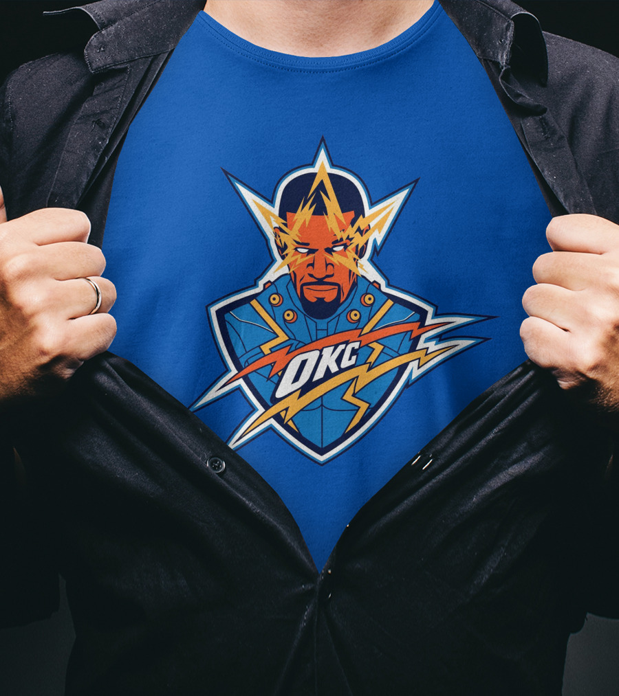 OKC Electro NBA Thunder Inspired T-Shirt