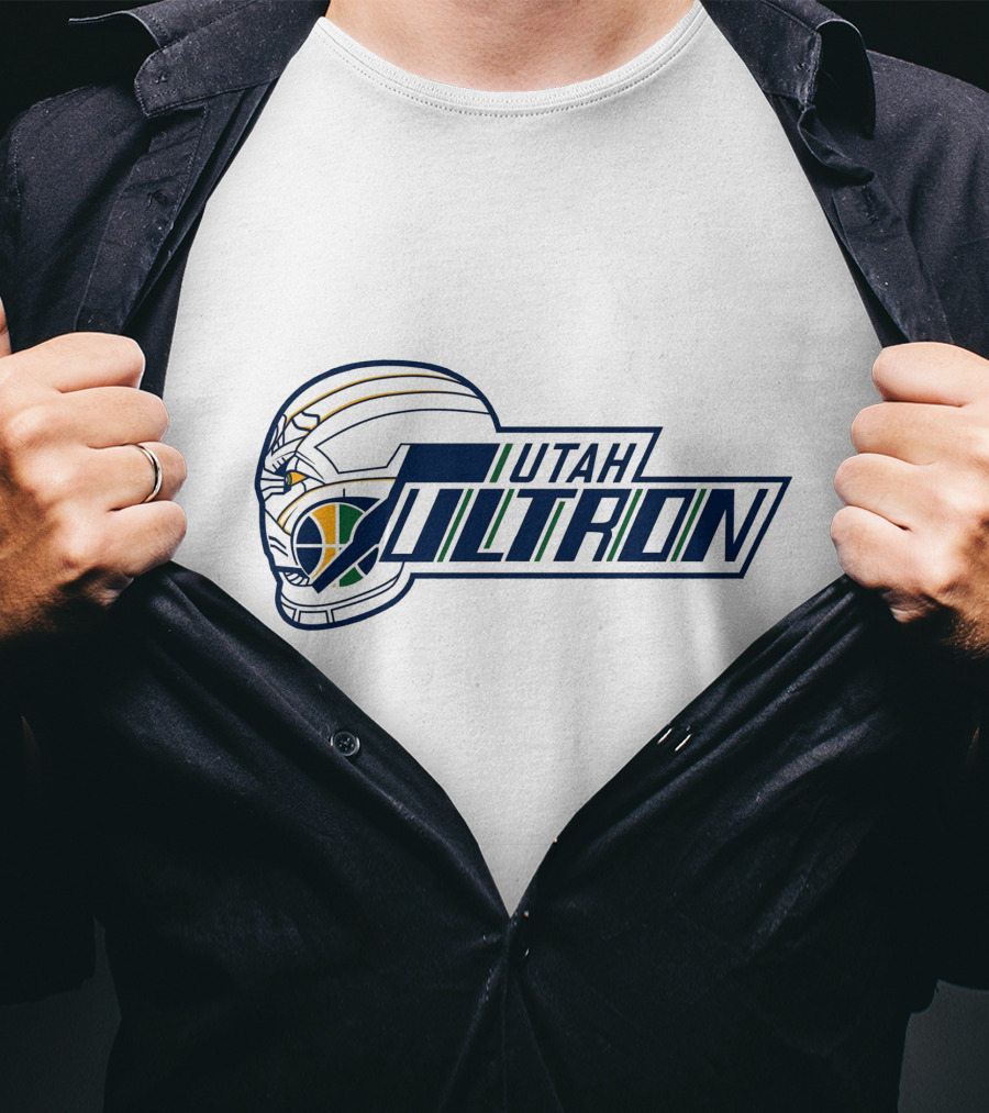 Utah Ultron NBA Basketball Helmet Fusion T-Shirt