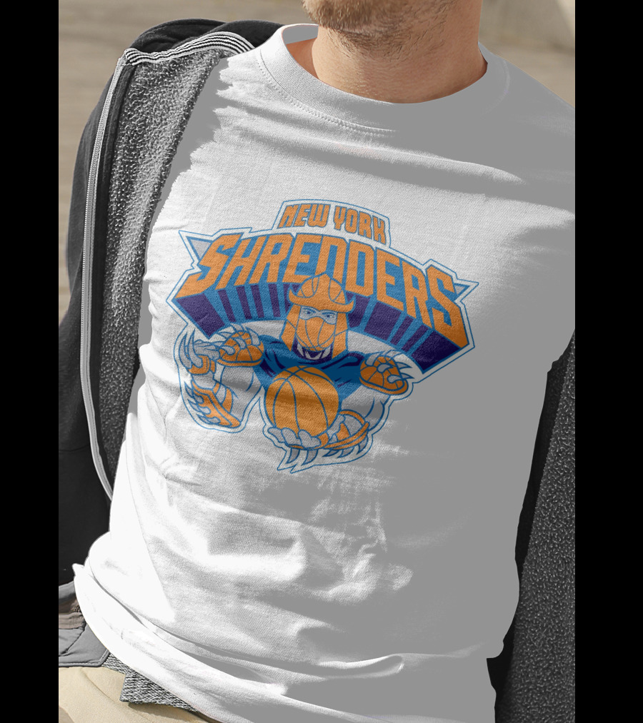 New York Shredders Basketball Villain Motif T-Shirt