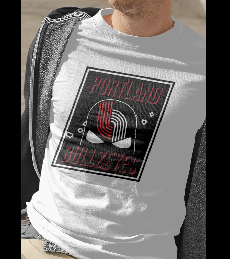 Portland Trail Bullzeyes NBA Basketball Emblem T-Shirt