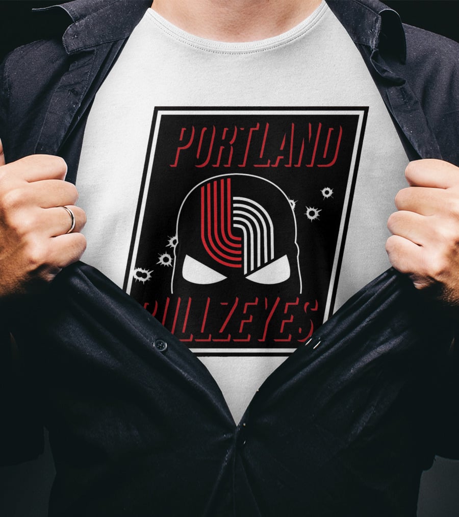Portland Trail Bullzeyes NBA Basketball Emblem T-Shirt