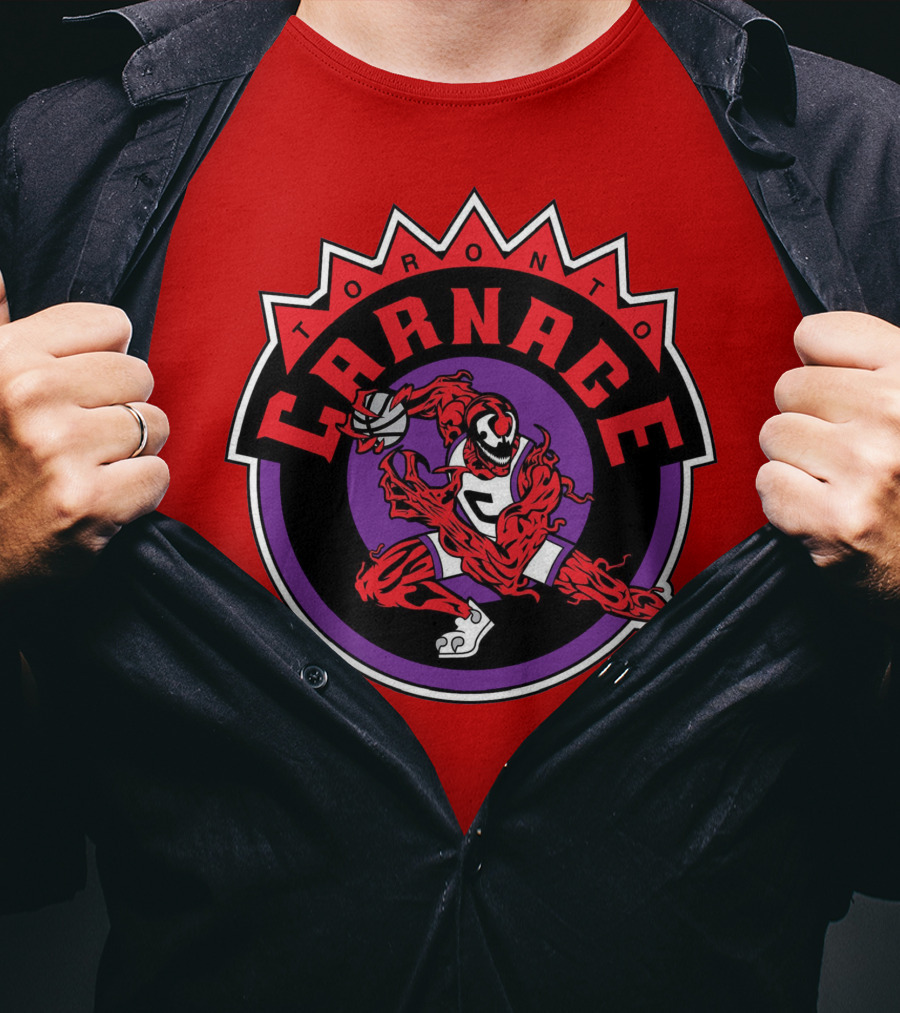 Toronto Carnage NBA Venomous Slam Dunk Apex T-Shirt