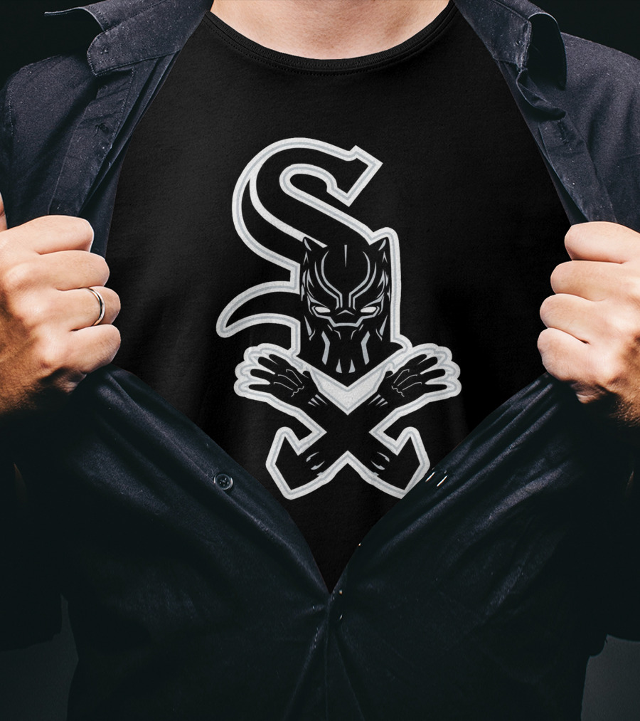 Chicago Black Panther Sox MLB Crossover T-Shirt