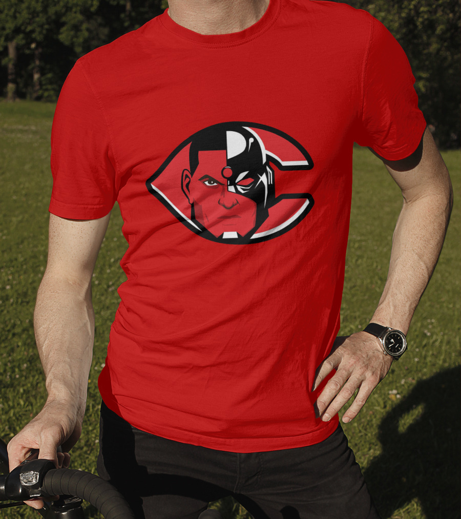 Cincinnati Cyborgs MLB Logo Face T-Shirt