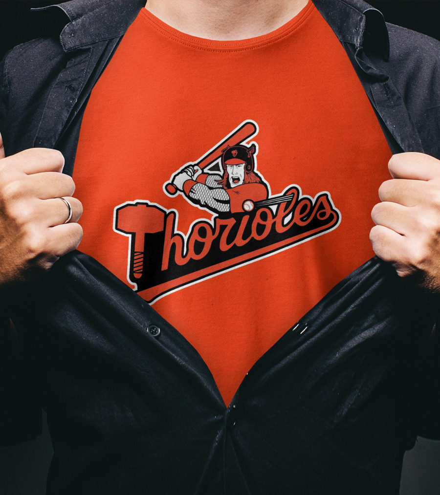Baltimore Thorioles MLB Thor Baseball T-Shirt