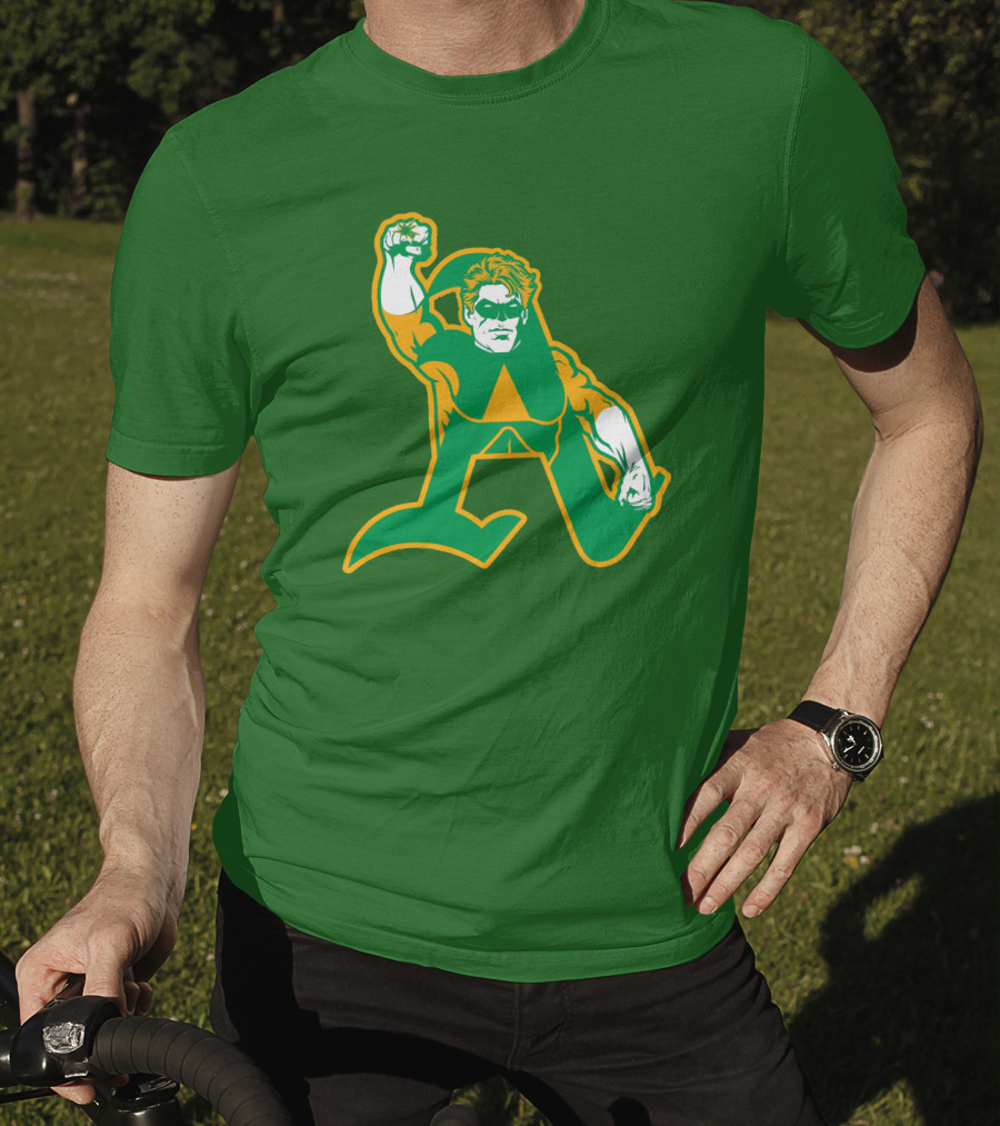Oakland Athletics Green Lantern MLB Crossover T-Shirt