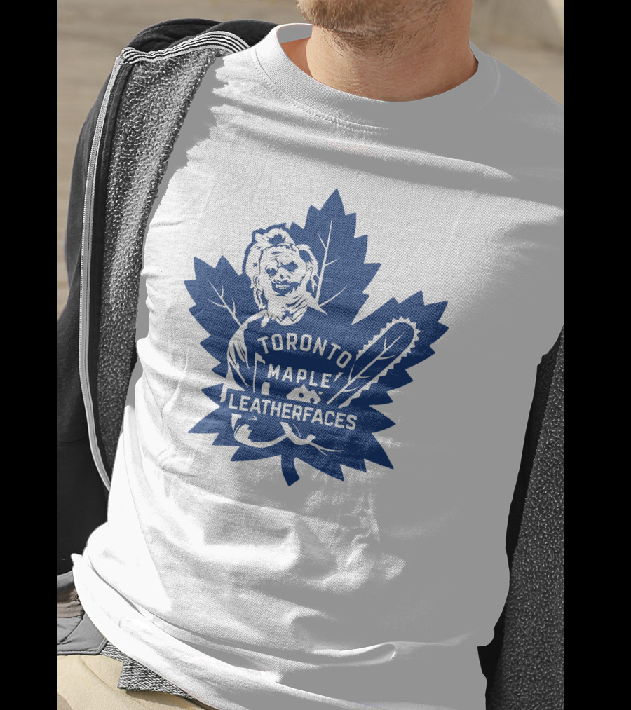 Toronto Maple Leatherfaces NHL Chainsaw Leaf T-Shirt