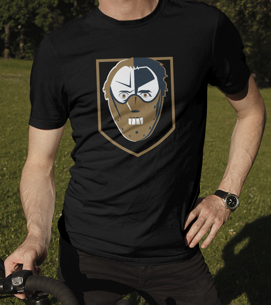 Las Vegas Golden Hannibal Lecters NHL Hockey Mask Face Shield T-Shirt