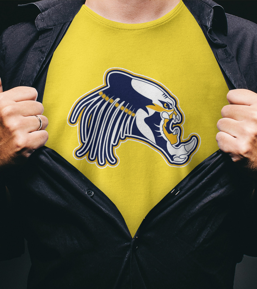 Nashville Predators Logo Iconic Saber-Tooth Tiger Head T-Shirt
