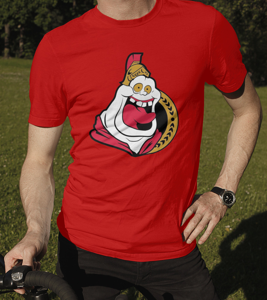 Ottawa Slimers Ghost Glowing Roman Hockey T-Shirt