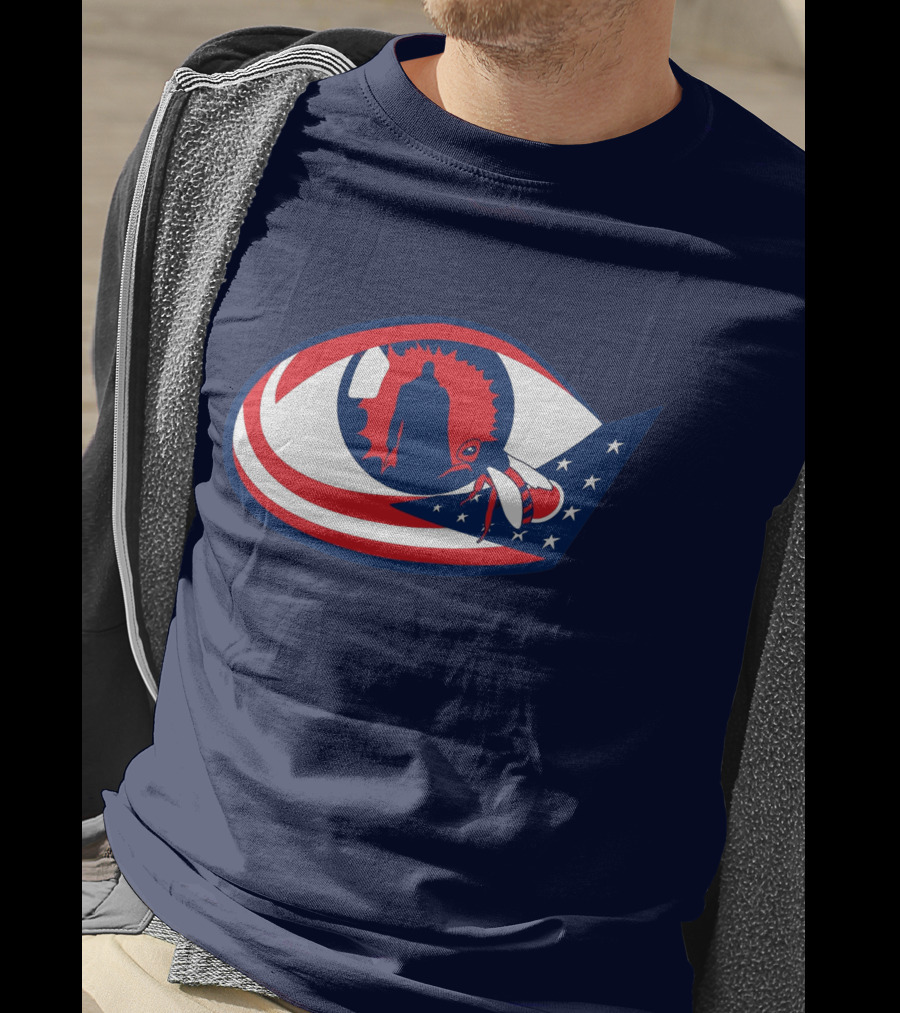 Columbus Candymans American Flag Eye And Bee T-Shirt