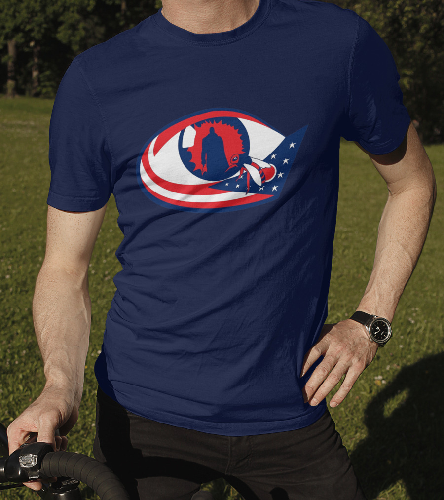 Columbus Candymans American Flag Eye And Bee T-Shirt