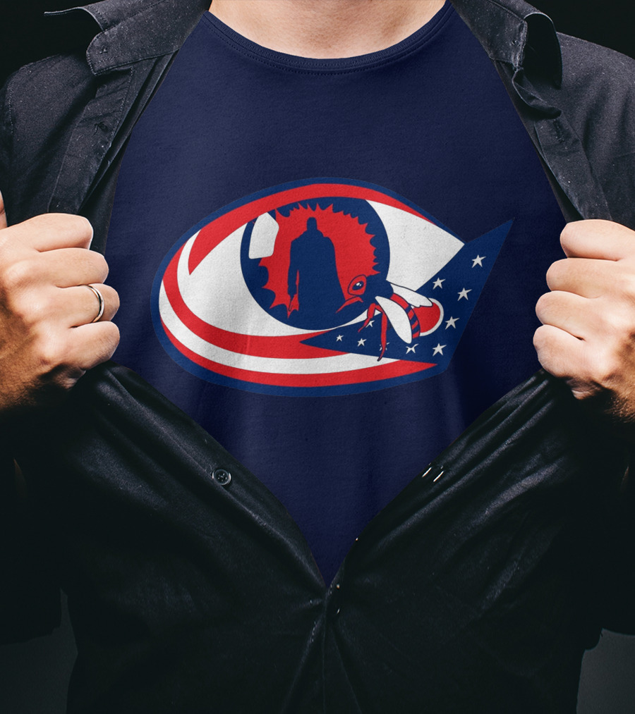 Columbus Candymans American Flag Eye And Bee T-Shirt