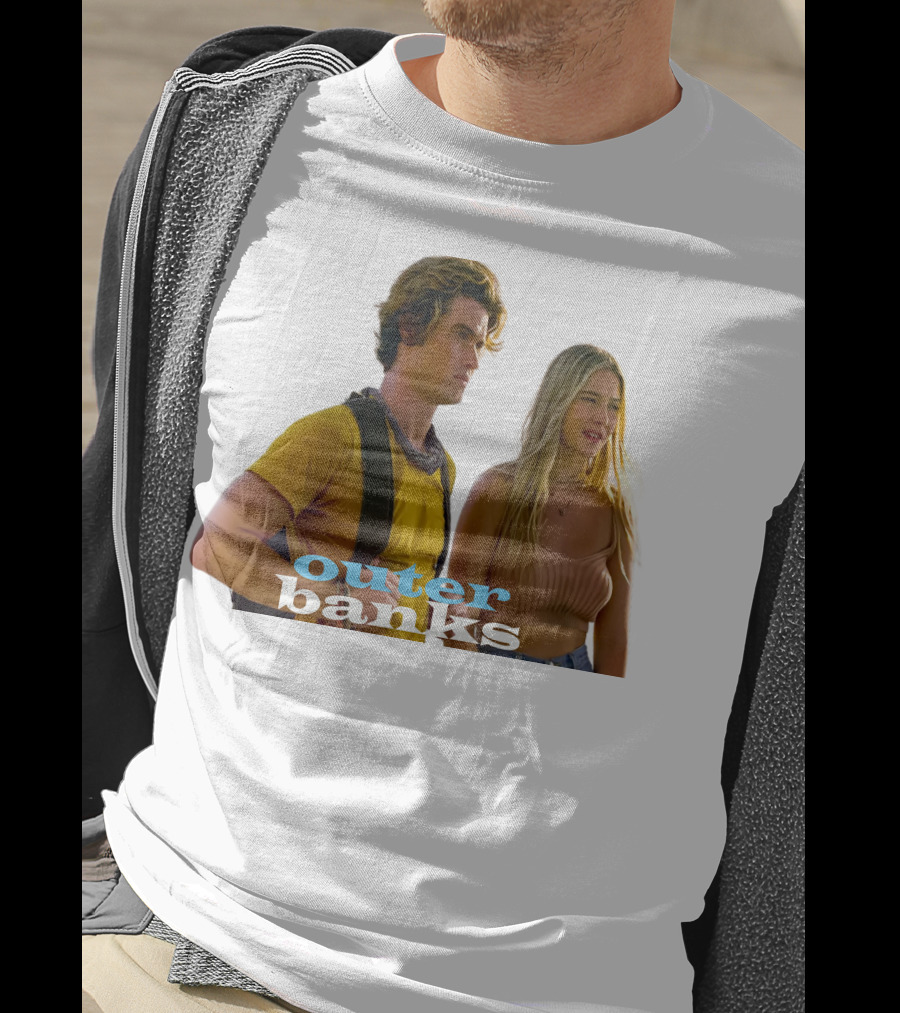 Outer Banks TV Show Characters On Beach Adventure Scene T-Shirt