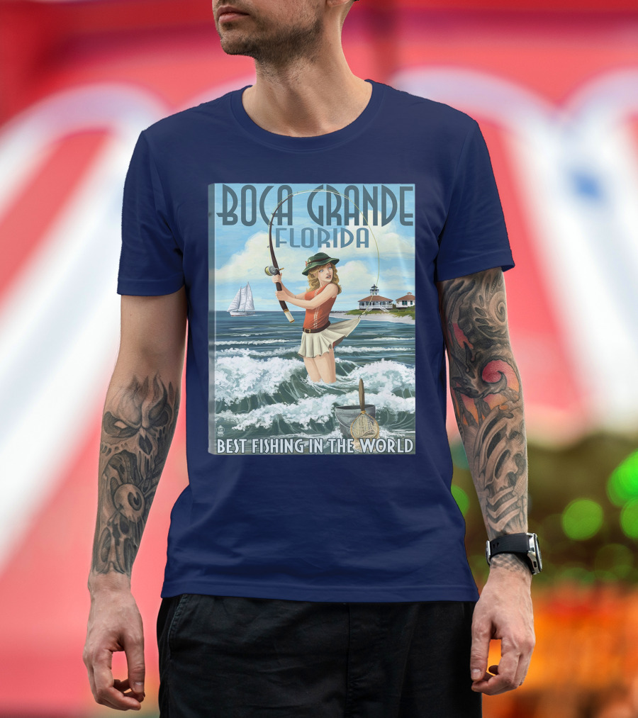 Boca Grande Florida Best Fishing in the World T-Shirt