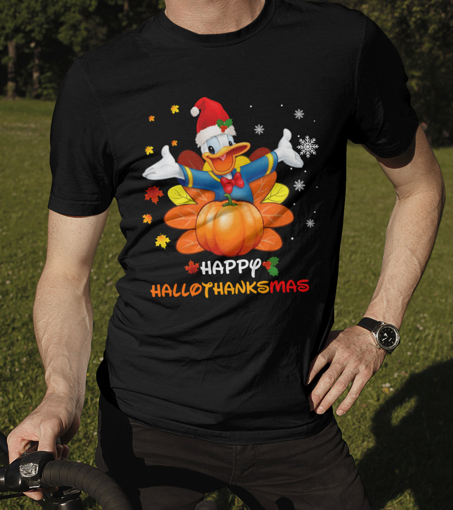 Happy HalloThanksMas Festive Donald T-Shirt