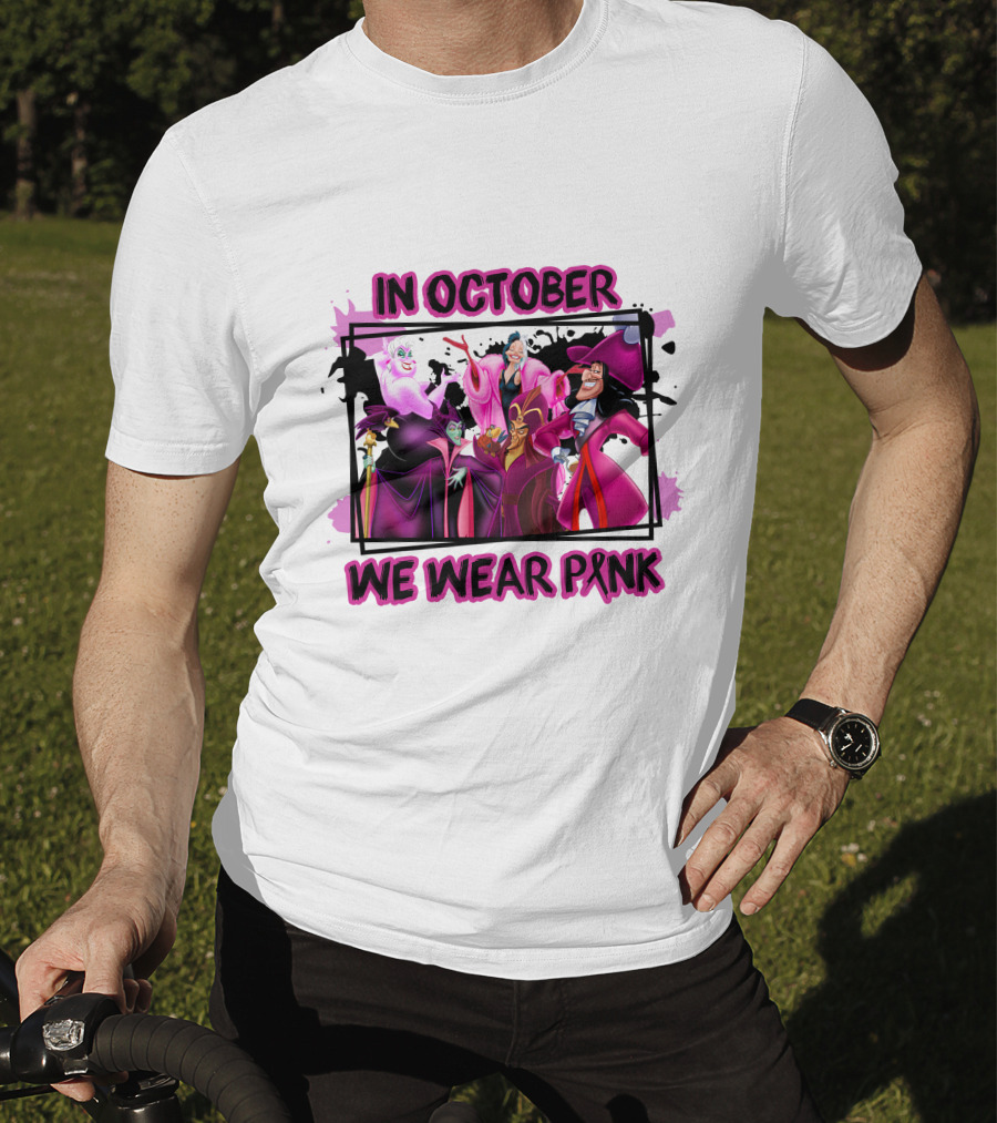 In October We Wear Pink Villains T-Shirt