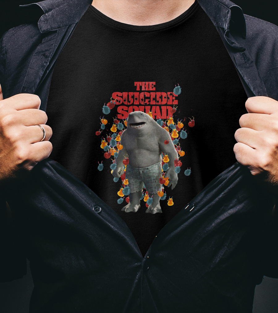 The Suicide Squad King Shark Bombs Explosion T-Shirt