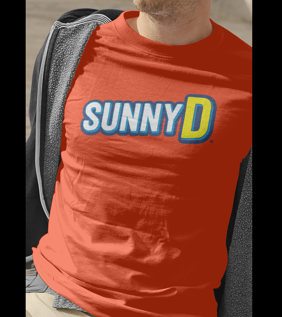 SUNNYD Retro Logo Bright Orange T-Shirt