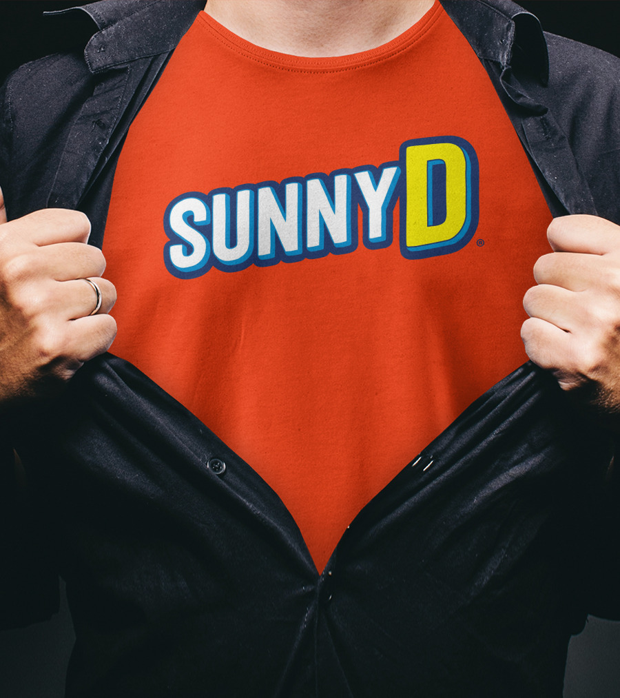SUNNYD Retro Logo Bright Orange T-Shirt