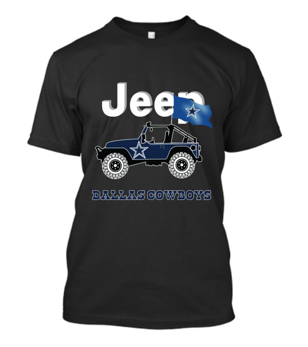 Jeep Dallas Cowboys Star Flag T-Shirt