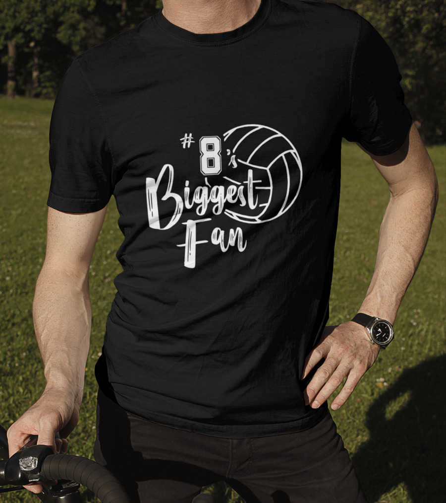 8's Biggest Fan Volleyball Mom Volleyball Dad T-Shirt