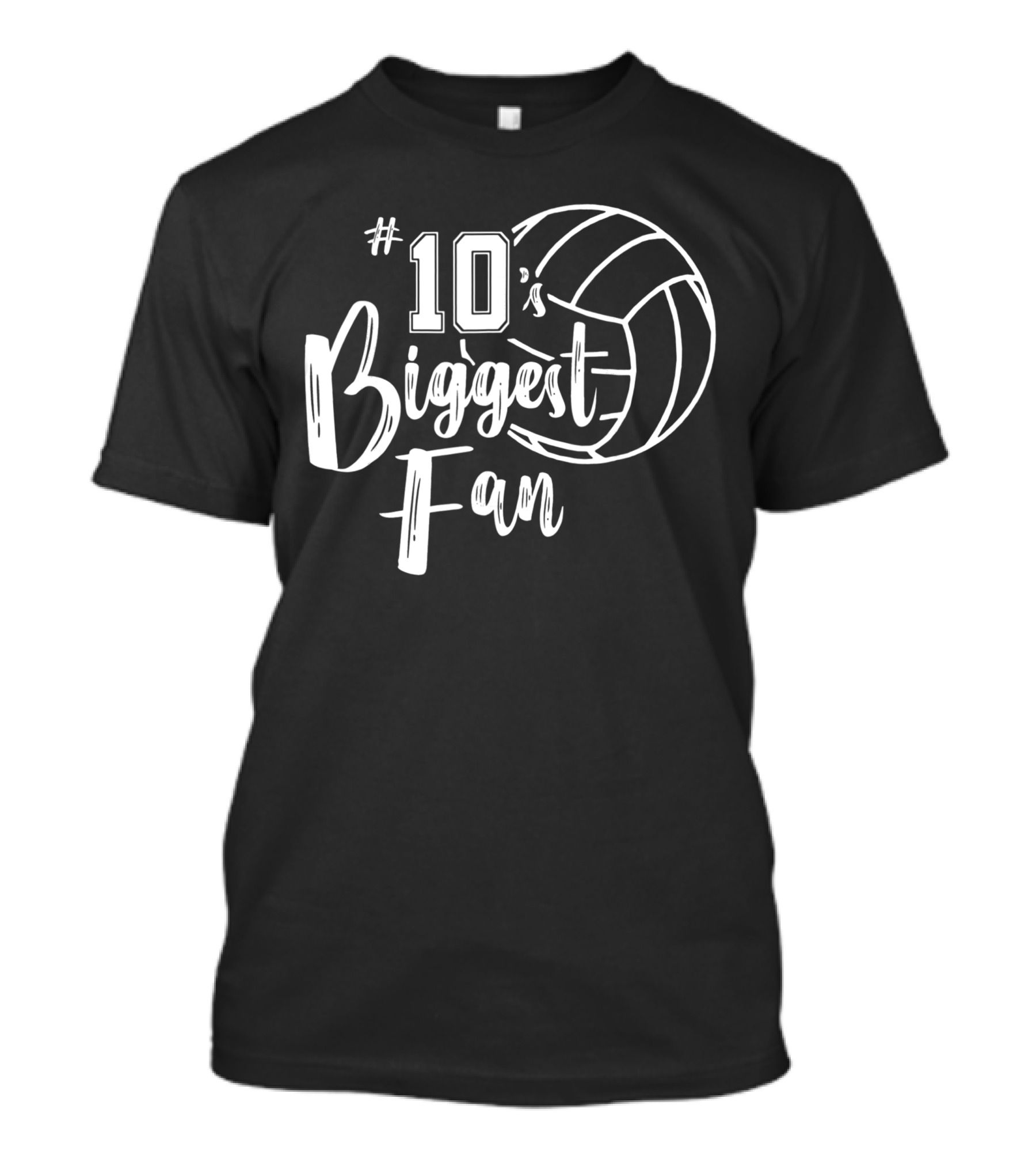 10's Biggest Fan Volleyball Mom Dad T-Shirt