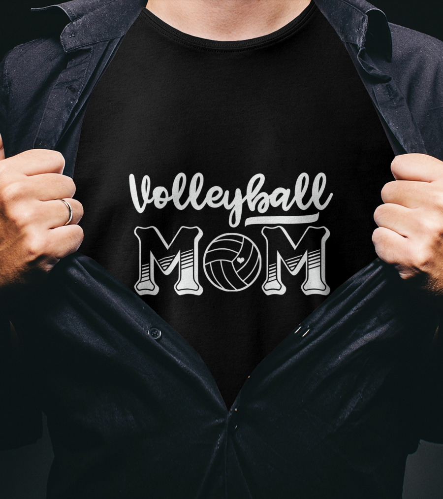 Volleyball Mom Volleyball With Heart T-Shirt
