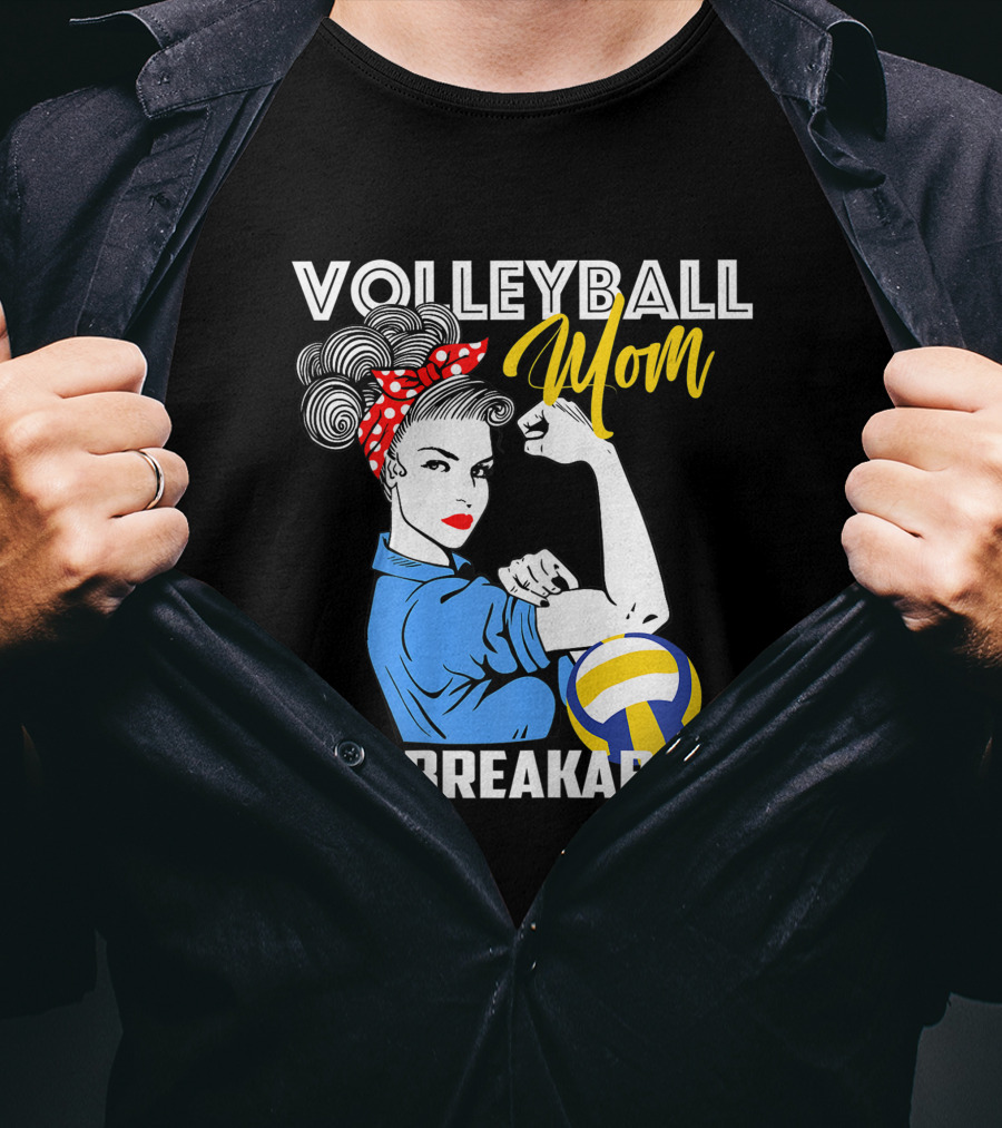 Volleyball Mom Unbreakable Strong Femininity Empowerment Iconic T-Shirt
