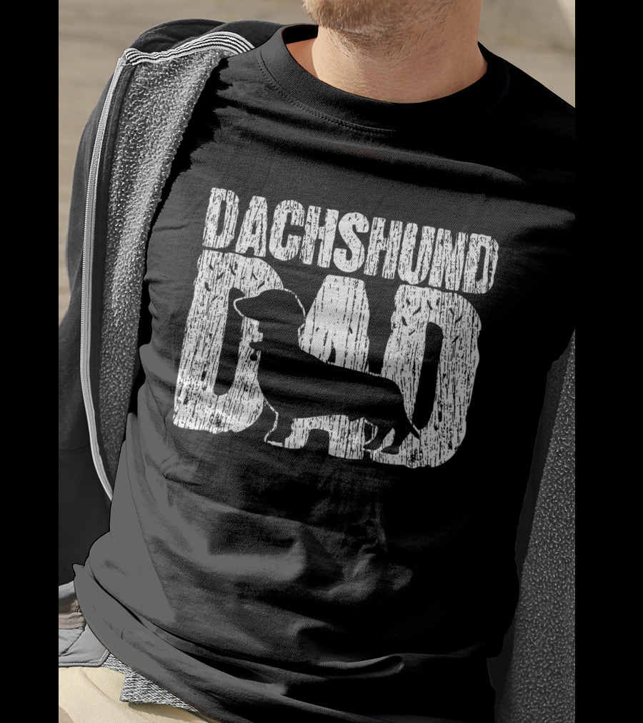 Dachshund Dad Wiener Father T-Shirt