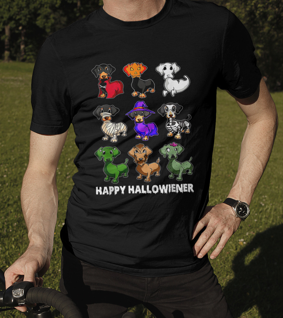 Happy Halloweiner Funny Halloween Dachshund Dogs Lover T-Shirt