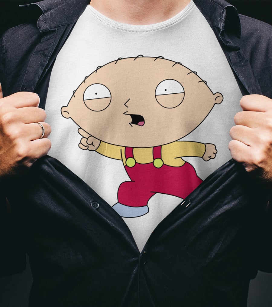 Stewie Griffin Angry Pose Family Guy Character T-Shirt