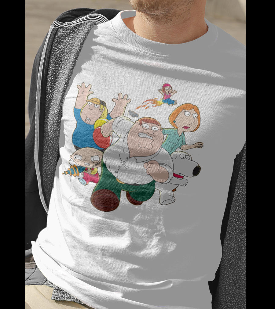 Family Guy Peter Lois Brian Stewie Meg Chris Running Team T-Shirt