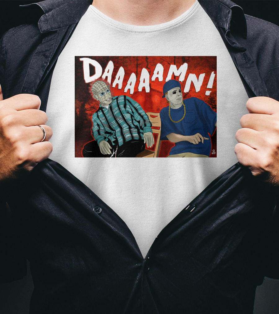 Daaaamn Horror Parody Friday Movie Scene T-Shirt