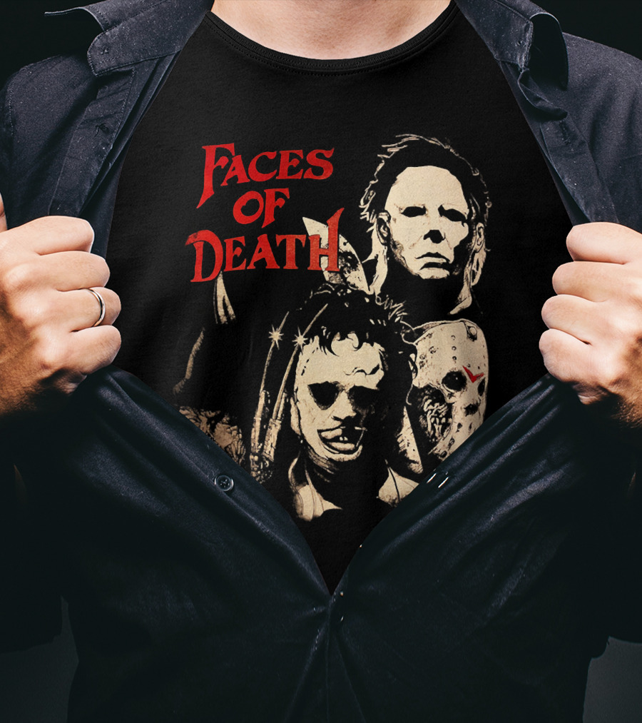 Faces Of Death Michael Myers Horror Icons T-Shirt