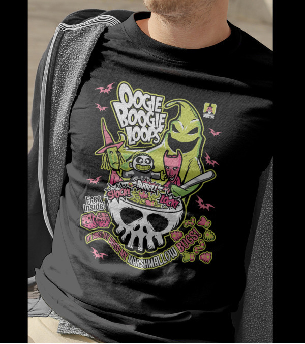 Oogie Boogie Loops Shock Barrel Lock Free Inside Bugs My Bugs My Marshmallow Bugs T-Shirt
