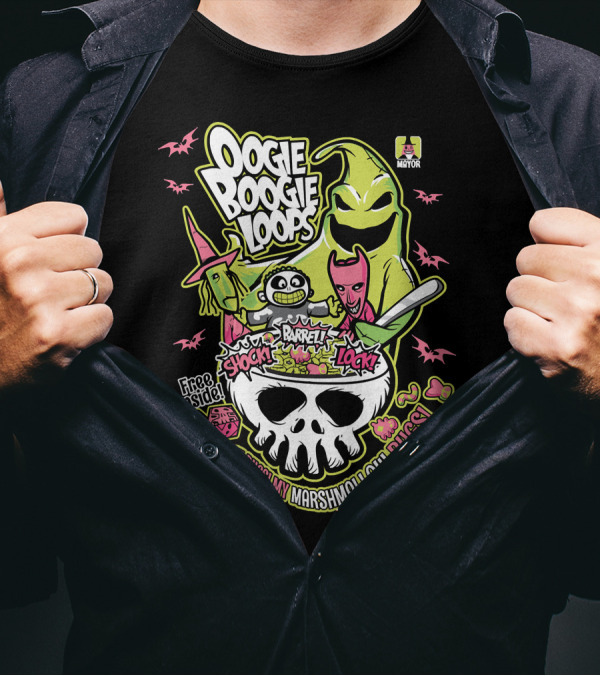 Oogie Boogie Loops Shock Barrel Lock Free Inside Bugs My Bugs My Marshmallow Bugs T-Shirt