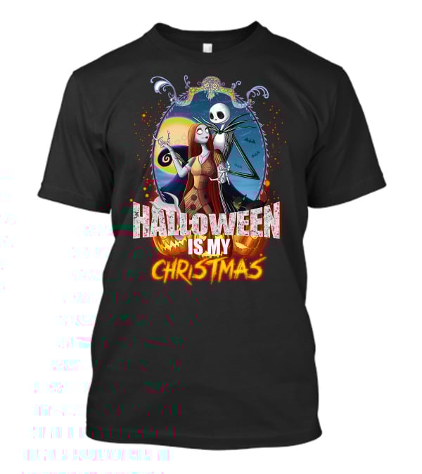 Halloween Is My Christmas Jack And Sally T-Shirt