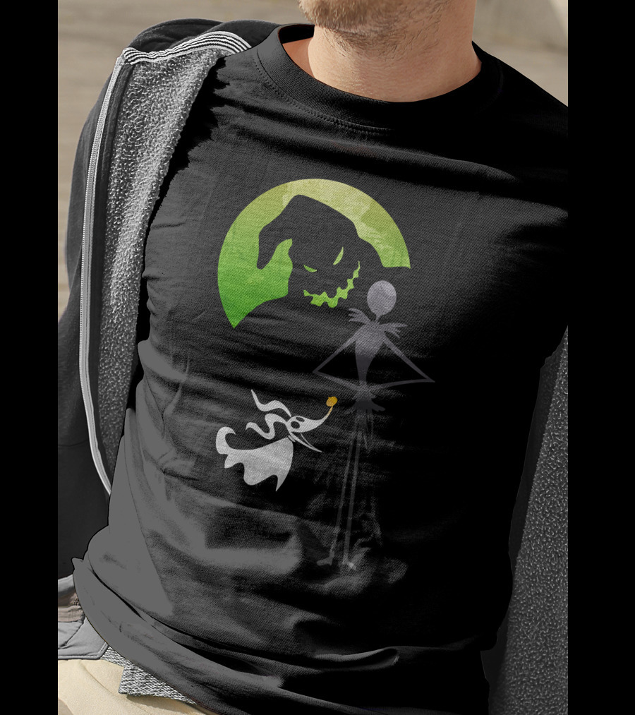Jack Skellington Zero Oogie Boogie Moon T-Shirt
