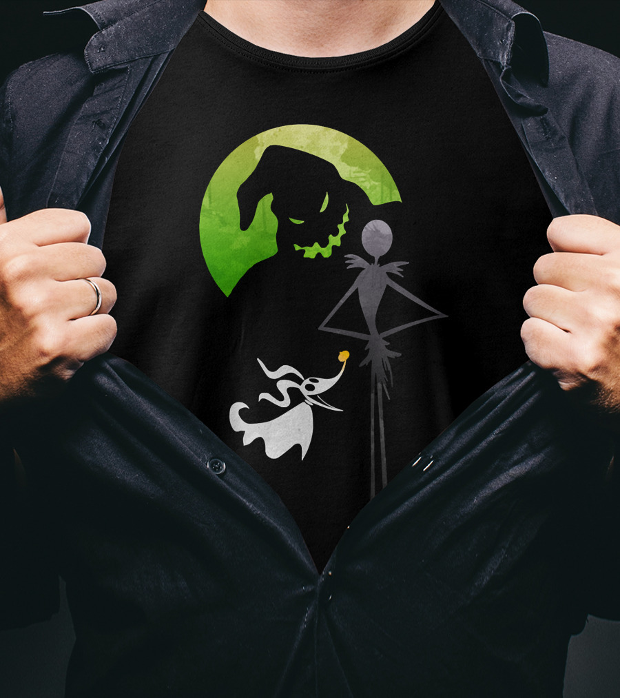 Jack Skellington Zero Oogie Boogie Moon T-Shirt