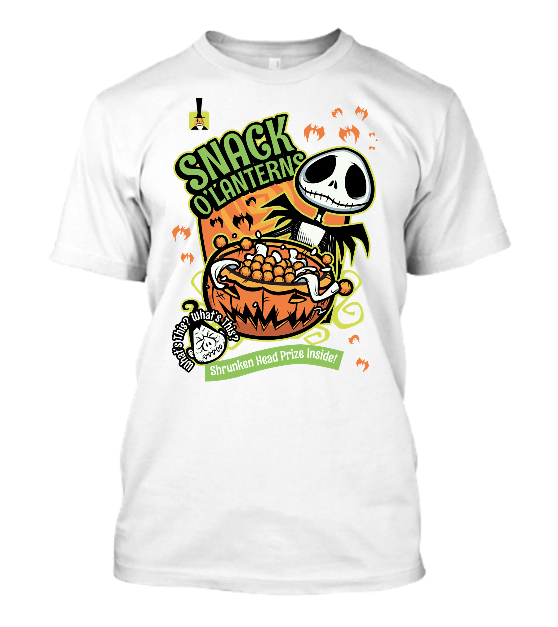 Snack O'Lanterns What's This Shrunken Head Prize Inside T-Shirt