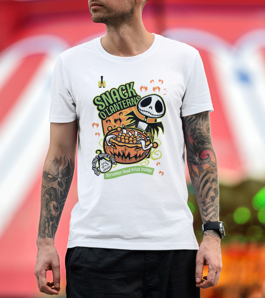 Snack O'Lanterns What's This Shrunken Head Prize Inside T-Shirt