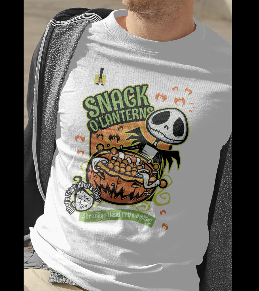 Snack O'Lanterns What's This Shrunken Head Prize Inside T-Shirt