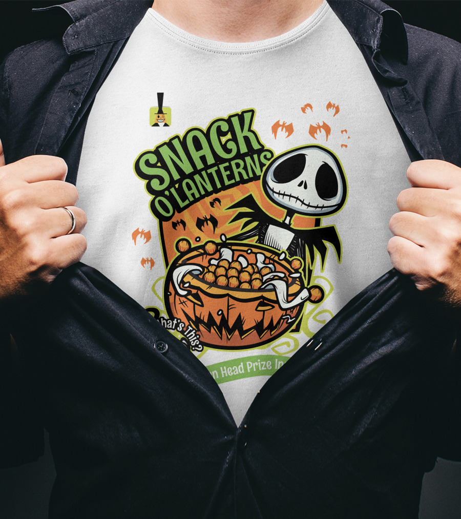 Snack O'Lanterns What's This Shrunken Head Prize Inside T-Shirt