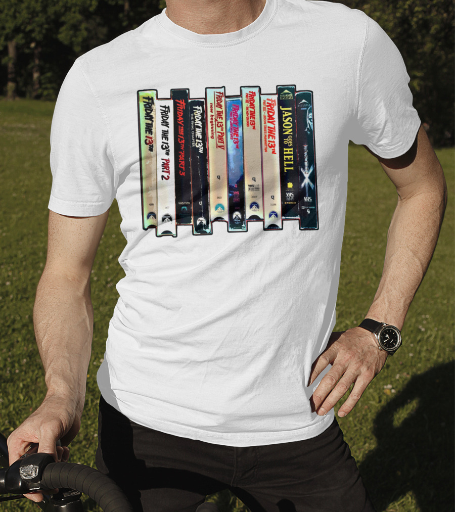 Friday The 13th VHS Collection Part 1-9 Jason Goes To Hell T-Shirt