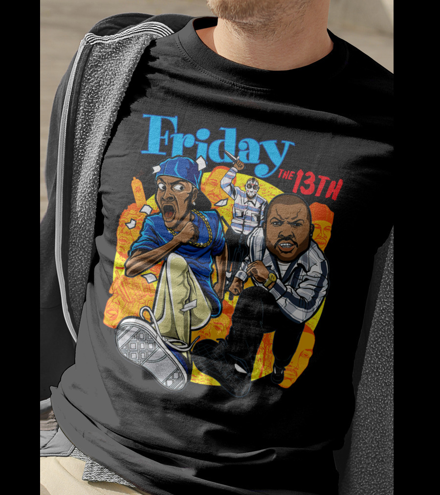 Friday The 13th Crossover With Ice Cube And Chris Tucker Characters T-Shirt